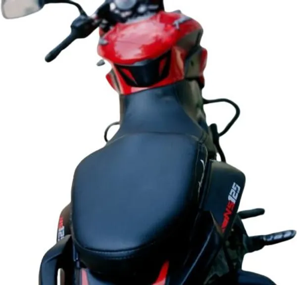 Hena_PULSAR_125/150/220_BIKE_SEAT_COVER_Black_colour_Split_Bike_Seat_Cover_For_Bajaj_Pulsar