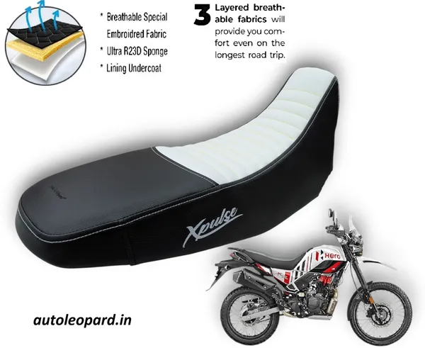 AUTOLEOPARD_X_PULSE_200_4V_PRO_AND_A_PULSE_200_4V_PREMIUM_SOFT_TOUCH_RUBBER_CUSHION_FOAM_Single_Bike_Seat_Cover_For_Hero_NA