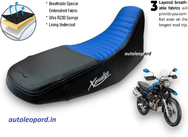 AUTOLEOPARD_X_PULSE_200_4V_PRO_&_APULSE_4V_SOFT_TOUCH_PREMIUM_RUBBER_FOAM_Single_Bike_Seat_Cover_For_Hero_NA