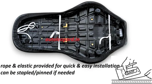 AUTOLEOPARD_Royal_Enfield_Bullet_BATTALION_BLACK_350_PREMIUM_QUALITY_RUBBER_FOAM_SOFT_TOUCH_Single_Bike_Seat_Cover_For_Royal_Enfield_Bullet