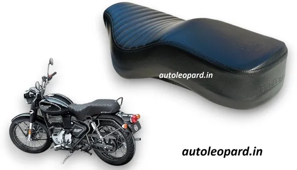 AUTOLEOPARD_Royal_Enfield_Bullet_BATTALION_BLACK_350_PREMIUM_QUALITY_RUBBER_FOAM_SOFT_TOUCH_Single_Bike_Seat_Cover_For_Royal_Enfield_Bullet