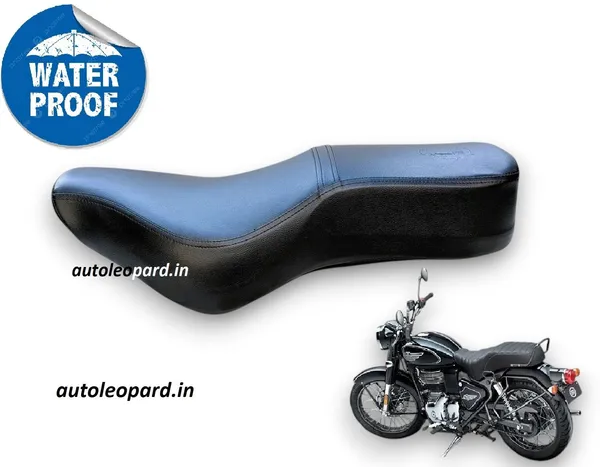 AUTOLEOPARD_NEW_BULLET_350_BATTALION_PLAIN_BLACK_SOFT_TOUCH_PREMIUM_QUALITY_Single_Bike_Seat_Cover_For_Royal_Enfield_Bullet