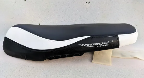 White_Leather_Premium_&_Elegant_Bike_Seat_Cover