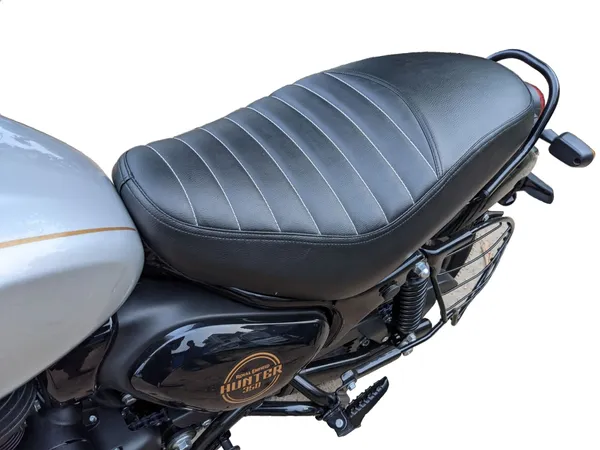 AUTOLEOPARD_HUNTER_350_BLACK_BIKE_SEAT_COVER_Single_Bike_Seat_Cover_For_Royal_Enfield_NA