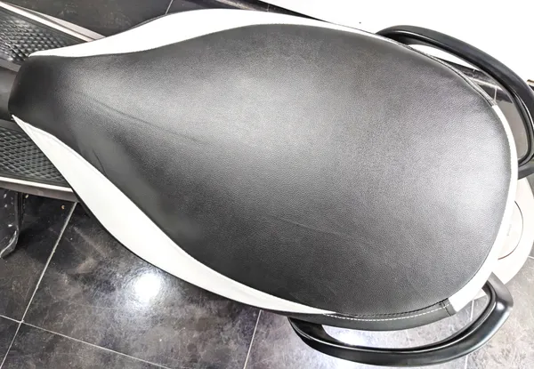 White_Leather_Premium_&_Elegant_Bike_Seat_Cover