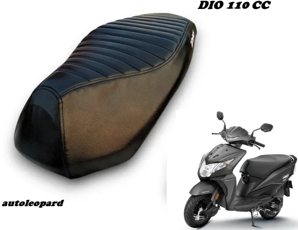 AUTOLEOPARD_DIO_110_CC_BLACK_SCOOTY_SEAT_COVER_Single_Bike_Seat_Cover_For_Honda_Dio