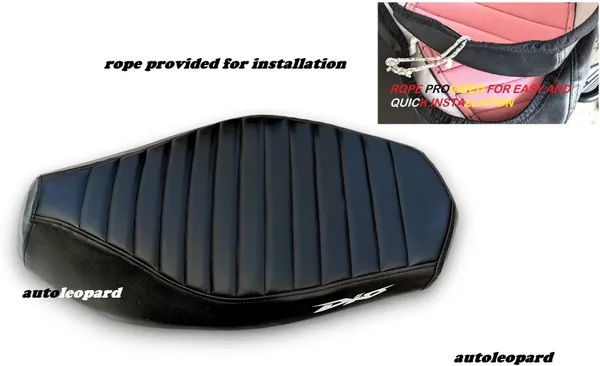 AUTOLEOPARD_DIO_110_CC_BLACK_SCOOTY_SEAT_COVER_Single_Bike_Seat_Cover_For_Honda_Dio