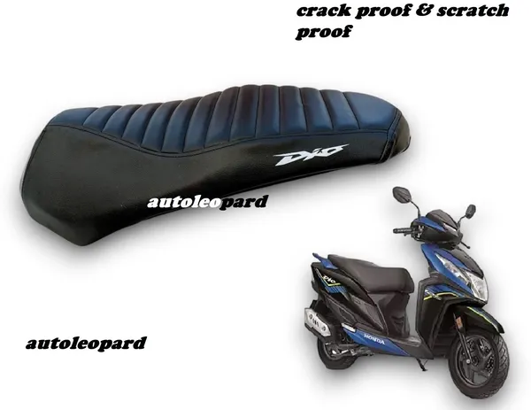 AUTOLEOPARD_DIO_110_CC_BLACK_SCOOTY_SEAT_COVER_Single_Bike_Seat_Cover_For_Honda_Dio