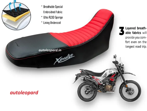 AUTOLEOPARD_X_PULSE_4V_200_SOFT_TOUCH_PREMIUM_QUALITY_Single_Bike_Seat_Cover_For_Hero_NA