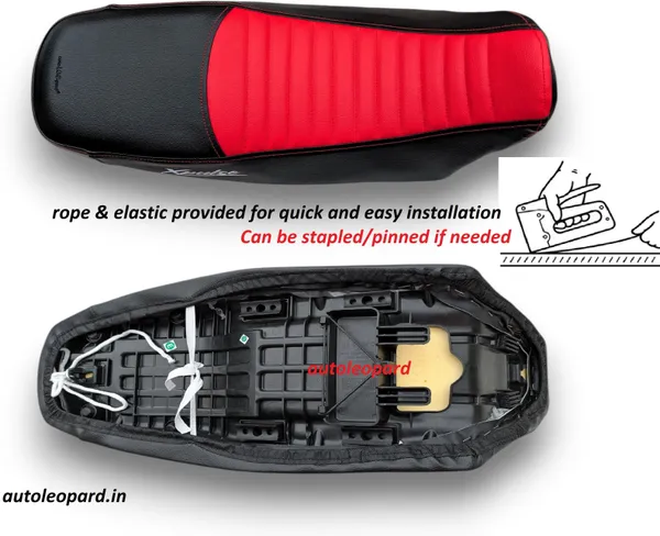 AUTOLEOPARD_X_PULSE_4V_200_SOFT_TOUCH_PREMIUM_QUALITY_Single_Bike_Seat_Cover_For_Hero_NA