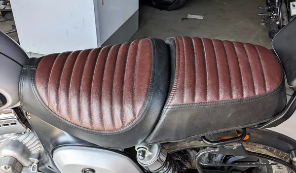 AUTOLEOPARD_ROADSTER_BLACK_BROWN_SEAT_COVER_Split_Bike_Seat_Cover_For_Jawa_NA