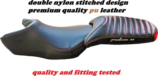 AUTOLEOPARD_PULSAR_N_250_REAR_RED_PARALLEL_BIKE_SEAT_COVER_Split_Bike_Seat_Cover_For_Bajaj_Pulsar