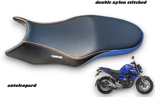 AUTOLEOPARD_FZ-S_VERSION_4.0_BLUE_DESIGN_BIKE_SEAT_COVER_Single_Bike_Seat_Cover_For_Yamaha_FZ-S