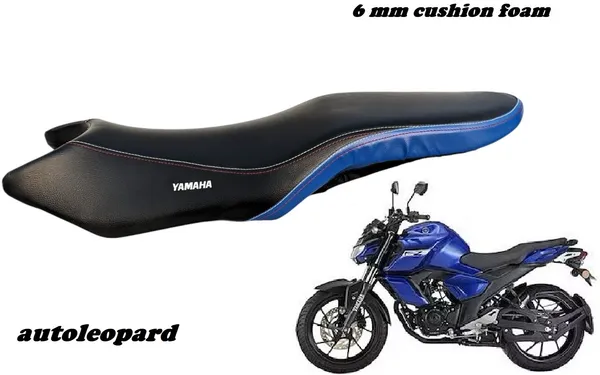 AUTOLEOPARD_FZ-S_VERSION_4.0_BLUE_DESIGN_BIKE_SEAT_COVER_Single_Bike_Seat_Cover_For_Yamaha_FZ-S
