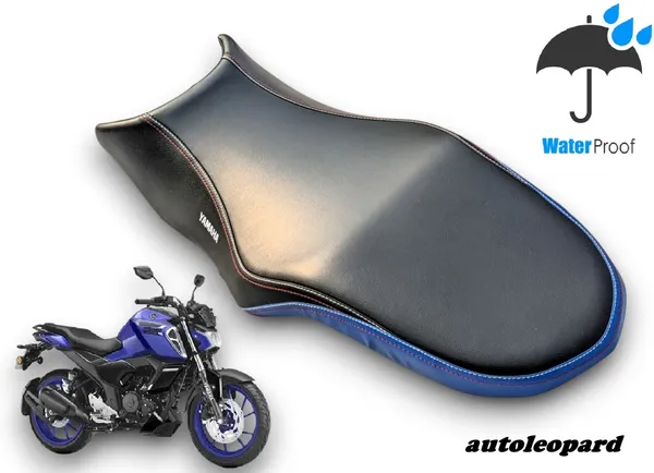 AUTOLEOPARD_FZ-S_VERSION_4.0_BLUE_DESIGN_BIKE_SEAT_COVER_Single_Bike_Seat_Cover_For_Yamaha_FZ-S