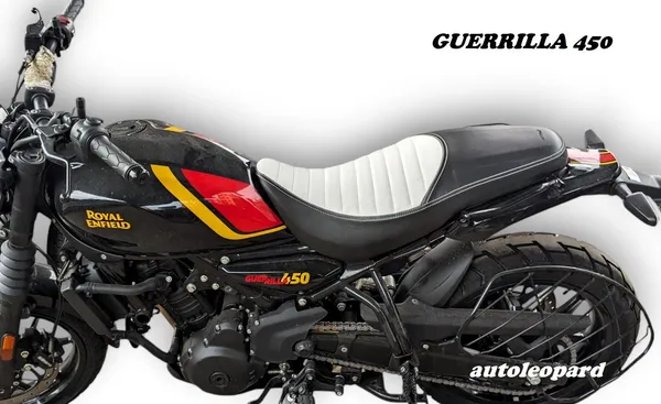 AUTOLEOPARD_GUERRILLA_450_SOFT_TOUCH_RUBBER_FOAM_Single_Bike_Seat_Cover_For_Royal_Enfield_NA