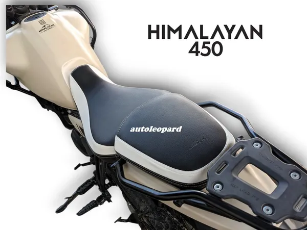 White_&_Black_Pu_Leather_Premium_&_Elegant_Bike_Seat_Cover