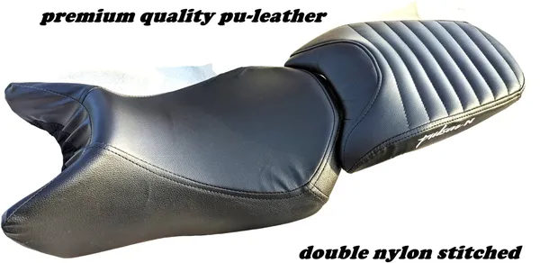 AUTOLEOPARD_PULSAR_N_250_PARALLEL_BLACK_SPLIT_BIKE_SEAT_COVER_Split_Bike_Seat_Cover_For_Bajaj_Pulsar