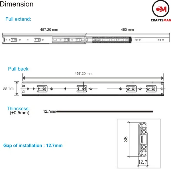 Side_Mount_Full_Extension_Drawer_Slide_Pack_Of_6