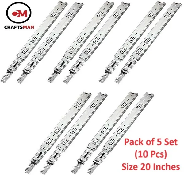 Side_Mount_Full_Extension_Drawer_Slide_Pack_Of_10