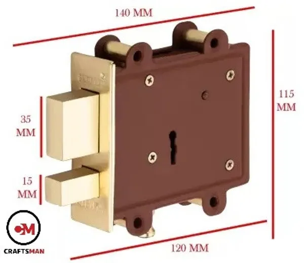 Brass_Steel_Iron_Chrome_Polished_Deadbolts_Maroon