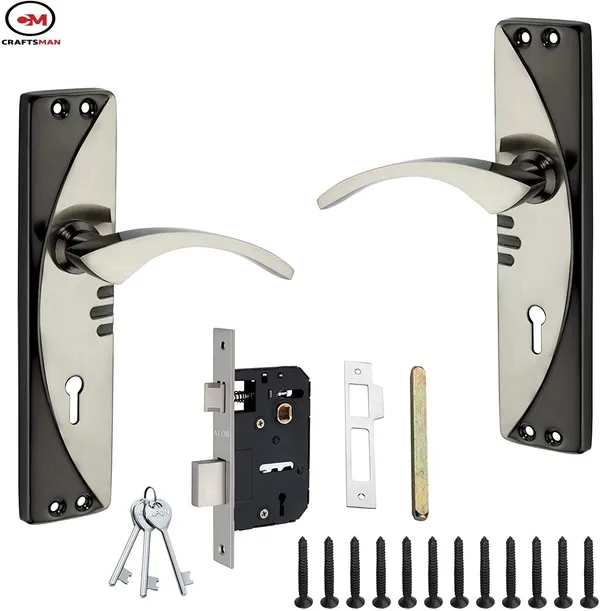 Steel_Iron_Matte_Glossy_Door_Levers_Silver_Black