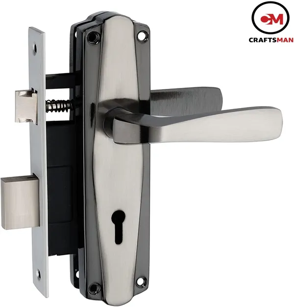 Steel_Iron_Matte_Glossy_Door_Levers_Black_Silver