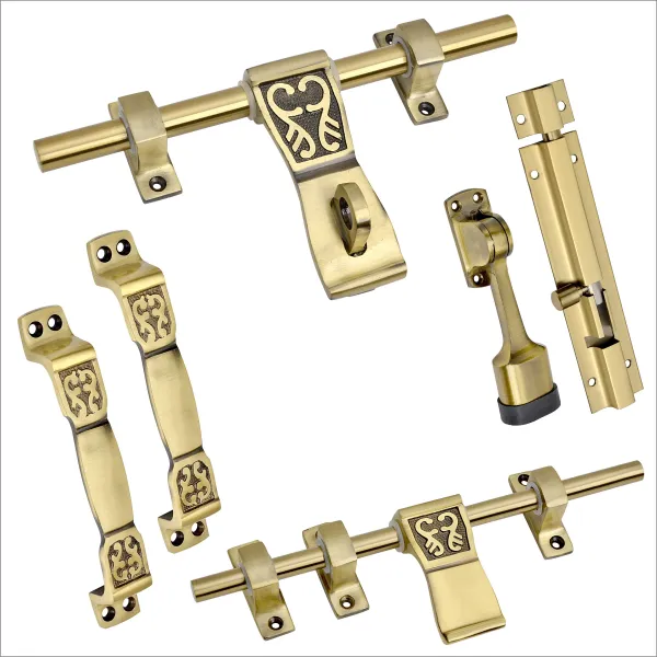 Hr_Enterprises_Heavy_Double_Door_Fitting_Accessories_Full_SetKit_S1_Door_Kit_Aluminium_Door_Handle_Gold