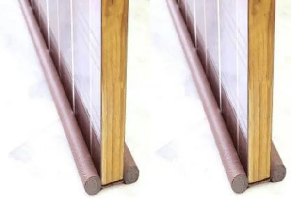 Door_Draft_Pack_Of_2_Durable_Floor_Mounted_Door_Sealing_Strip_Guard_Floor_Mounted_Door_Stopper_Brown