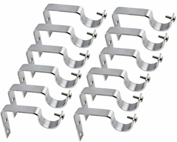 Nrt_Silver_Curtain_Hooks_Curtain_Knobs_Curtain_Rods_Rod_Rail_Bracket_Metal_Pack_Of_12