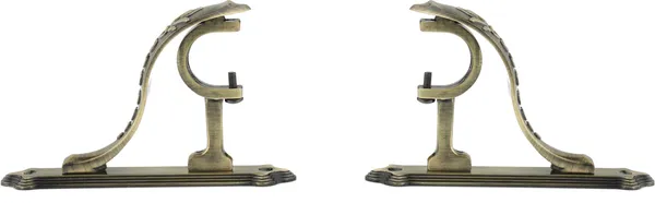 Gold_Rod_Rail_Bracket_Curtain_Knobs_Curtain_Hooks_Curtain_Rods_Metal_Pack_Of_12