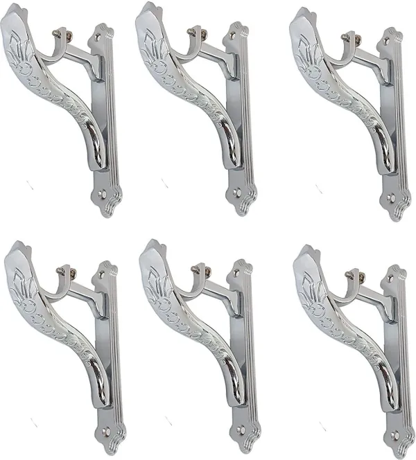 Silver_Rod_Rail_Bracket_Pack_Of_6