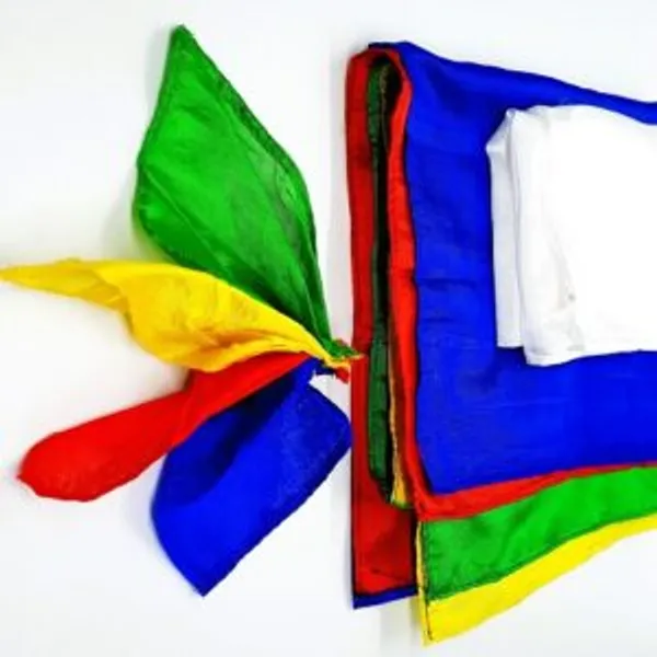 4_SQUARE_BLENDO_MAGIC_TRICK_/_FOUR_HANKIES_TO_SQUARE_BLENDO_MAGIC