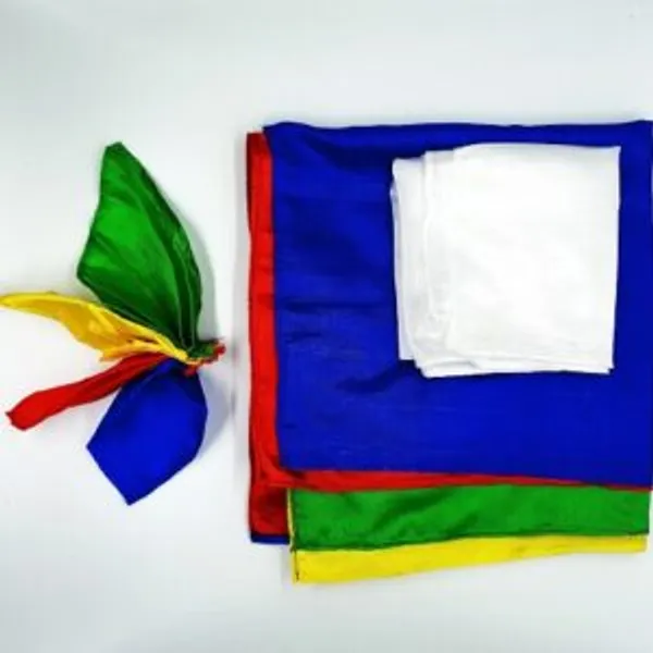 4_SQUARE_BLENDO_MAGIC_TRICK_/_FOUR_HANKIES_TO_SQUARE_BLENDO_MAGIC