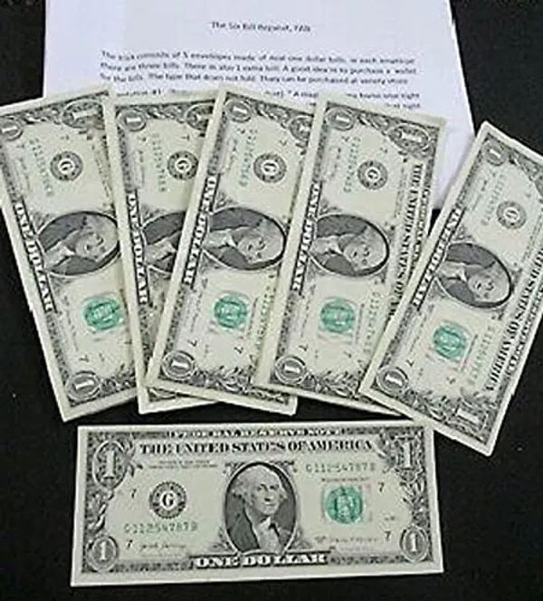 6_Bills_Repeat_Magic_Trick_/_Imitation_Dollar_Bill_Repeat_Gag