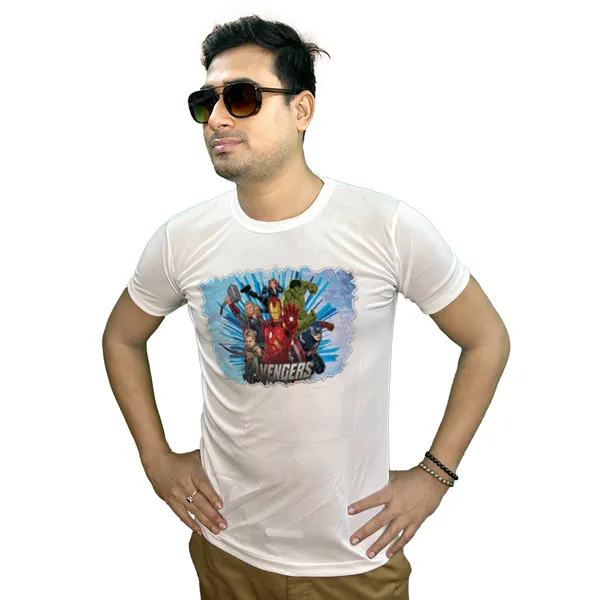 AVENGERS_PRINTED_T_SHIRT_WHITE_ROUND_NECK__(POLYESTER)_UNISEX