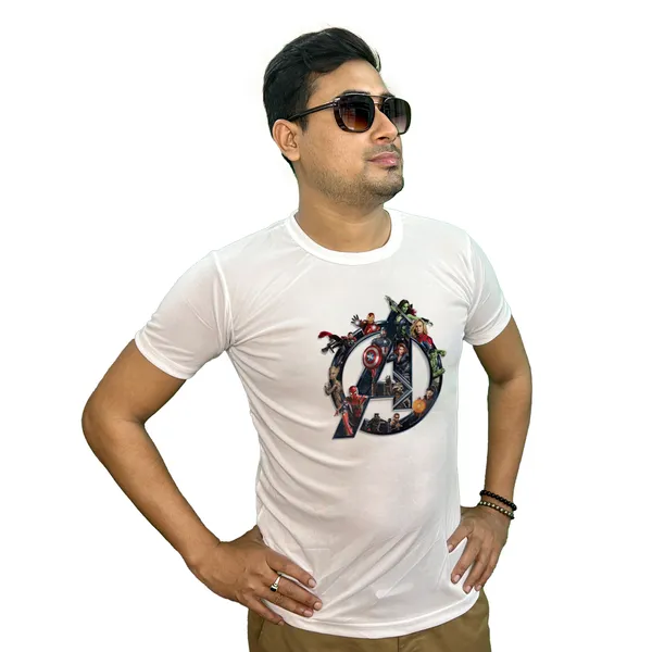 AVENGERS_LOGO_PRINTED_T_SHIRT_WHITE_ROUND_NECK__(POLYESTER)_UNISEX