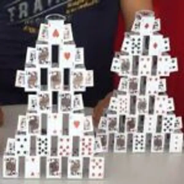 BAG_TO_CARD_CASTLES_MAGIC_TRICK_(SET_OF_3_CASTLES)_/_CARD_CASTLE_MAGIC_BAG_TRICK