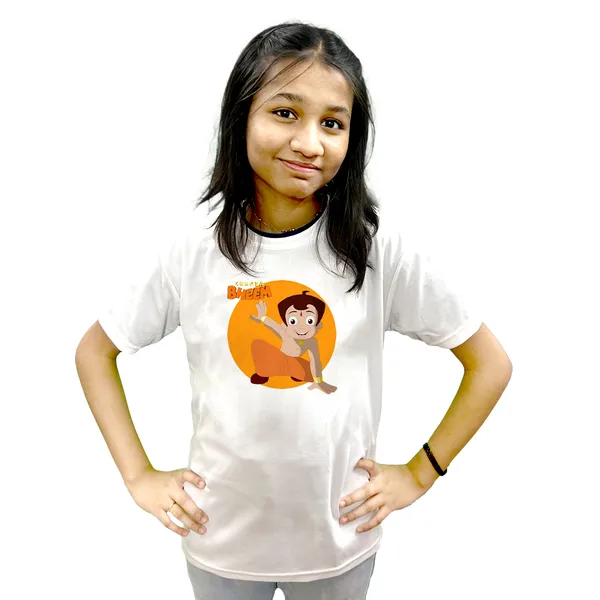 CHHOTA_BHEEM_PRINTED_T_SHIRT_WHITE_ROUND_NECK__(POLYESTER)_UNISEX