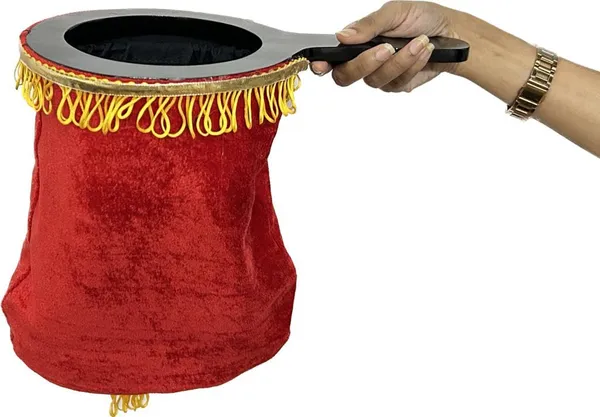 Change_Bag_Magic_Trick_(Deluxe)_/_Velvet_Changing_Bag_with_Wooden_Handle
