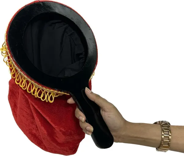 Change_Bag_Magic_Trick_(Deluxe)_/_Velvet_Changing_Bag_with_Wooden_Handle