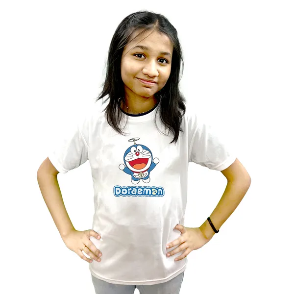DORAEMON_PRINTED_T_SHIRT_WHITE_ROUND_NECK__(POLYESTER)_UNISEX