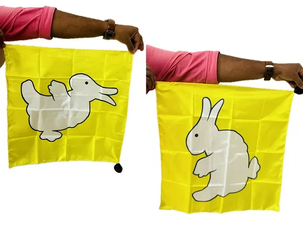 DUCK_TO_RABBIT_SILK_MAGIC_TRICK_/_RABBIT_TO_DUCK_SILK_MAGIC