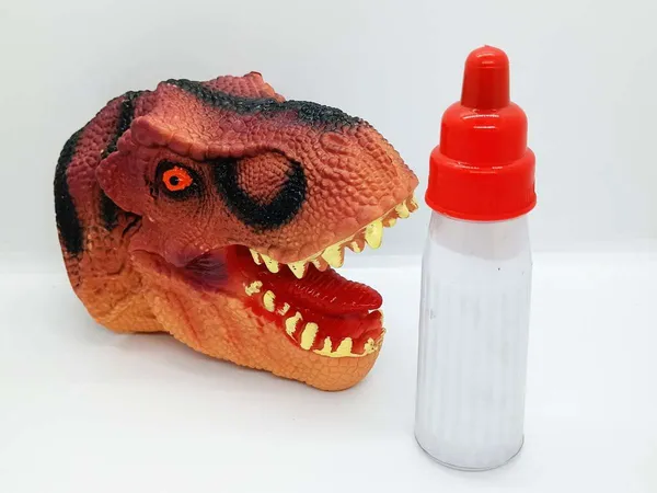 DINOSAUR_PUPPET_WITH_MAGIC_MILK_BOTTLE_TRICK_/_JURASSIC_MILKY_VENTRILOQUIST_DINOSAUR_PUPPET