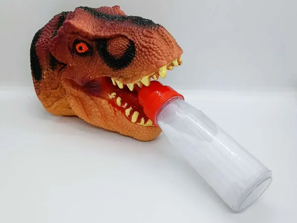 DINOSAUR_PUPPET_WITH_MAGIC_MILK_BOTTLE_TRICK_/_JURASSIC_MILKY_VENTRILOQUIST_DINOSAUR_PUPPET