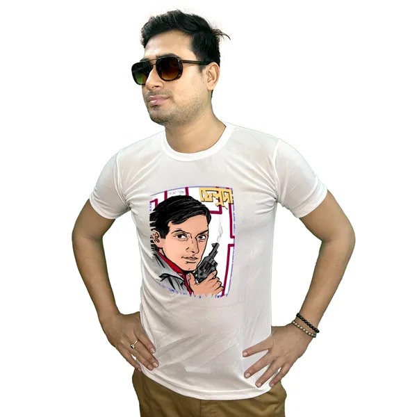 FELUDA_PRINTED_T_SHIRT_WHITE_ROUND_NECK__(POLYESTER)_UNISEX