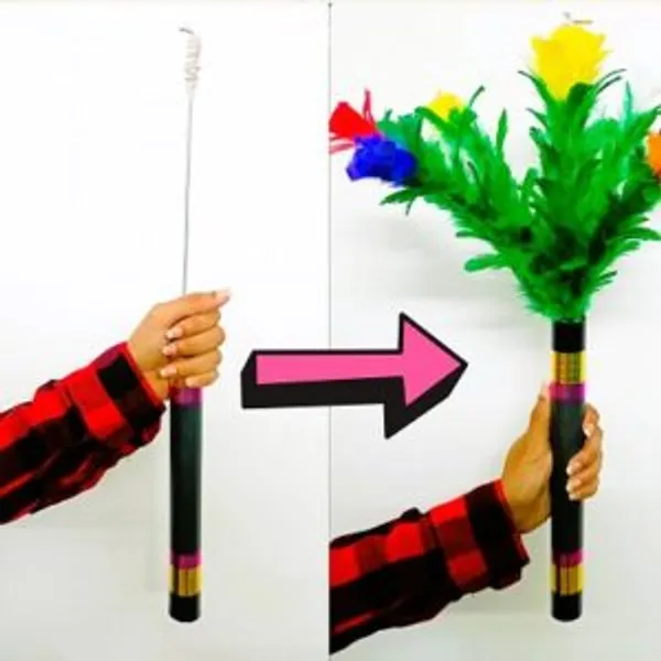 FIRE_TORCH_TO_BOUQUET_MAGIC_TRICK_/_FIRE_TO_FLOWER_STICK_MAGIC_/_FLAME_TO_FLOWER_MAGIC