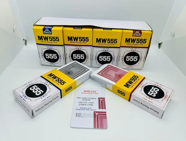 Balck_&_Red_555_Playing_Mark_Card_(Pack_Of_12)
