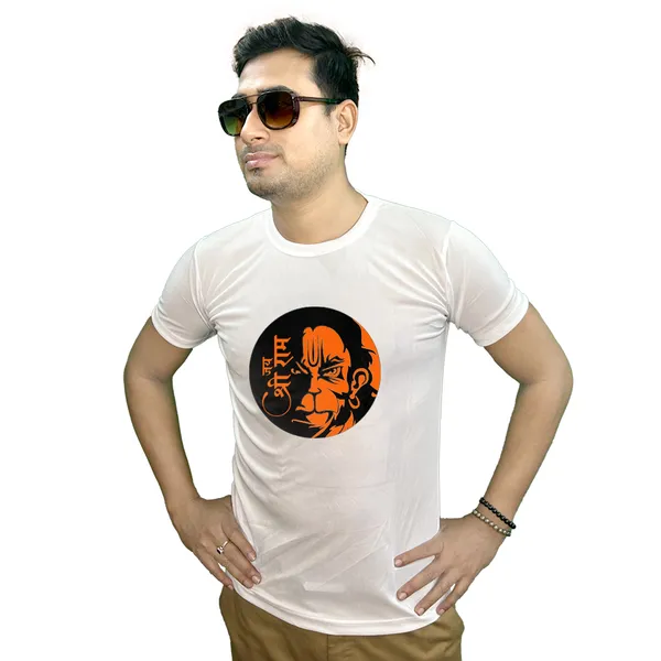 HANUMAN_JI_PRINTED_T_SHIRT_WHITE_ROUND_NECK__(POLYESTER)_UNISEX