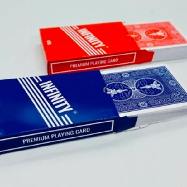 INFINITY_MARK_MAGIC_PLAYING_CARD_DECK_SET_OF_2_(RED_&_BLUE)_/_INFINITY_CHEATING_PLAYING_MARKED_CARD